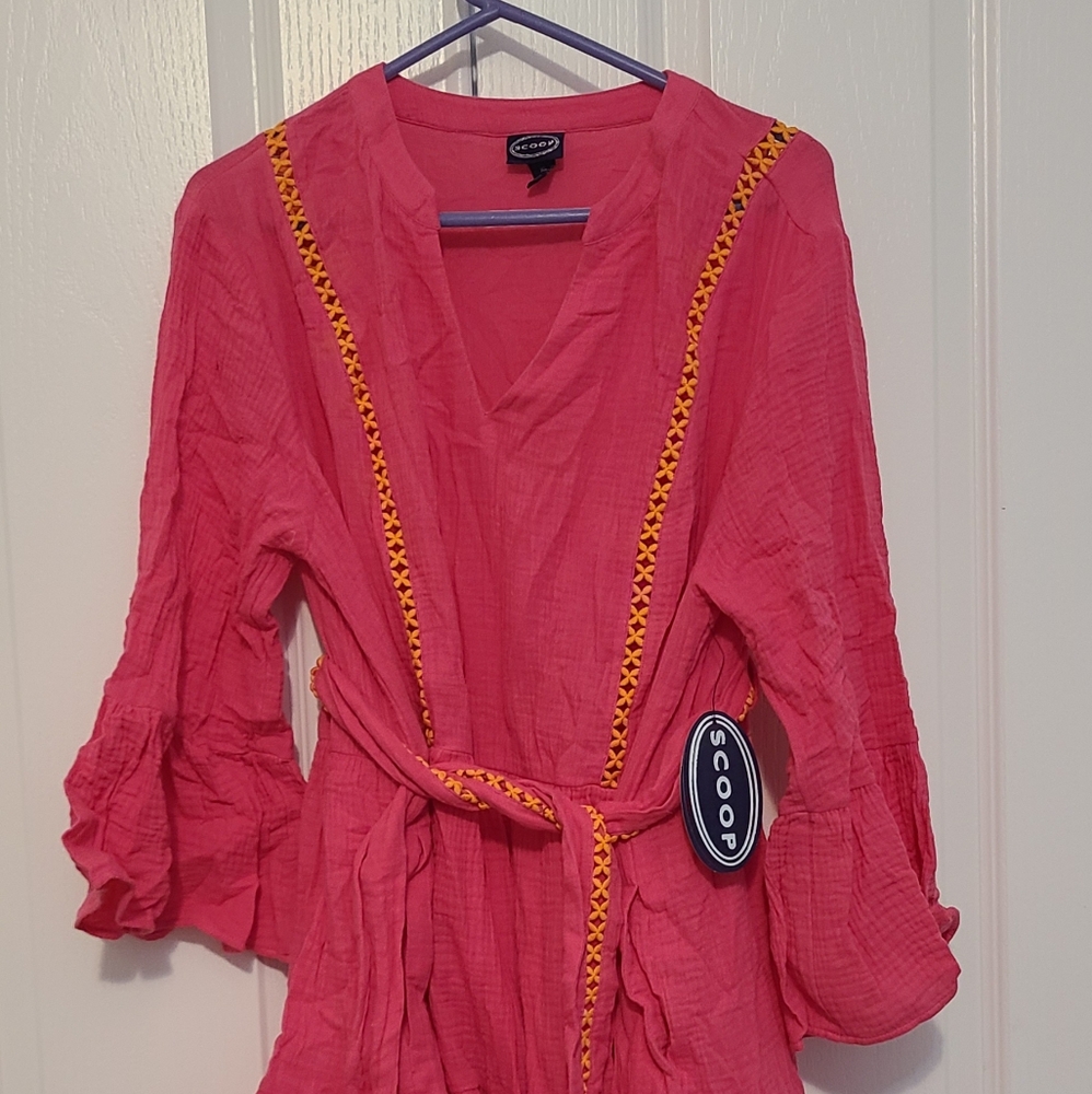 Pink ruffle dress